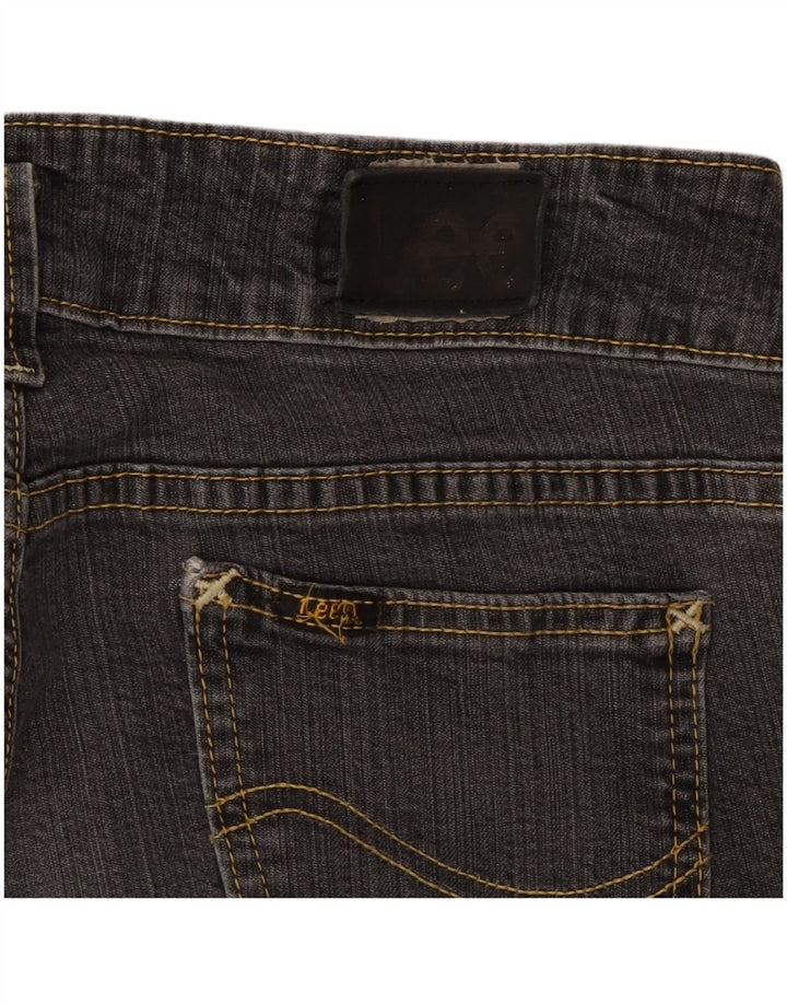 LEE Damen Straight Jeans W28 L32 Grau
