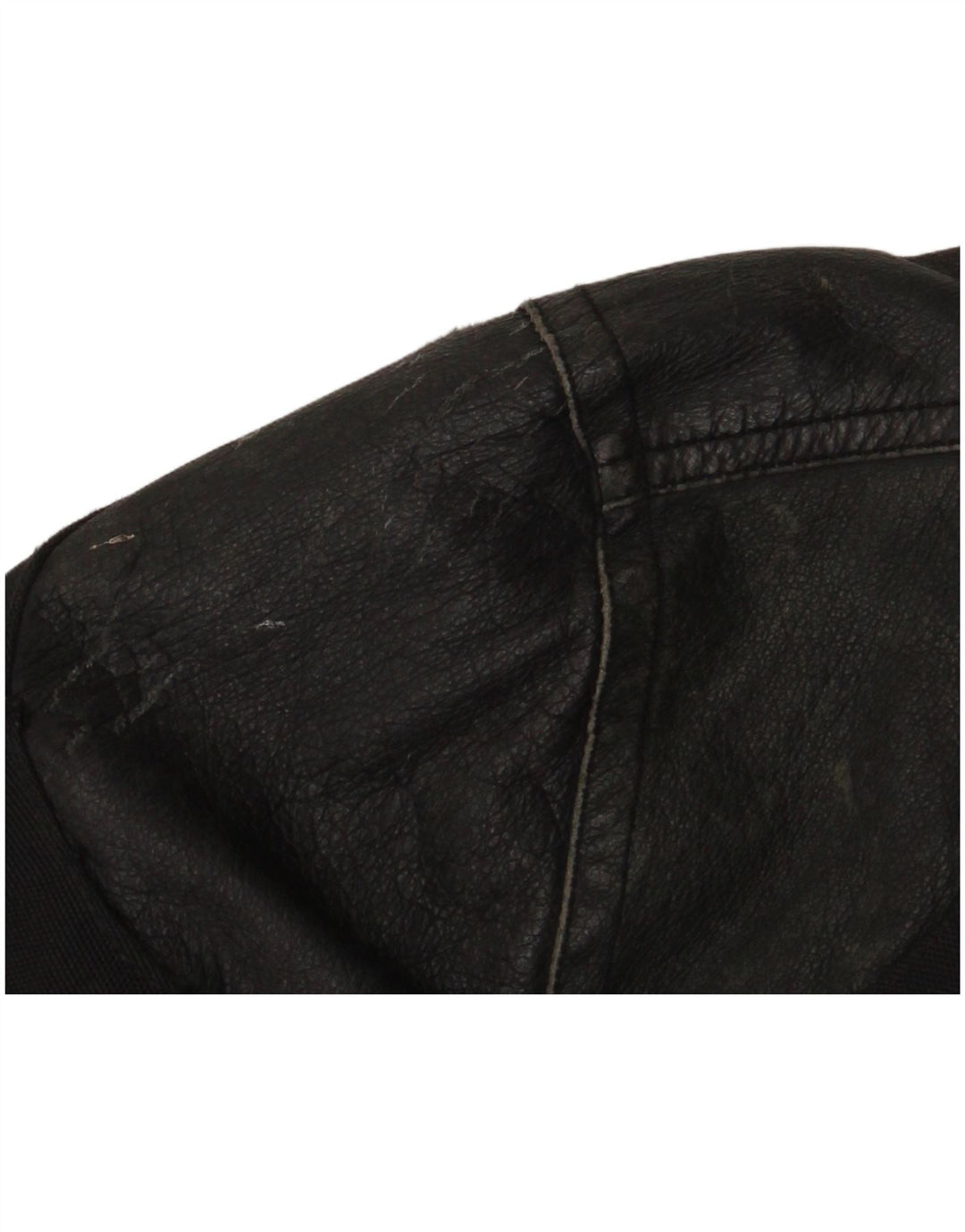 Master Herren-Bikerjacke mit Grafik, UK 40, Größe L, schwarzes Nylon