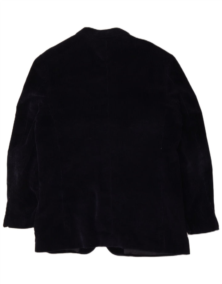 FORALL Herren-Blazer aus Cord mit 2 Knöpfen, UK 44, 2XL, Marineblau