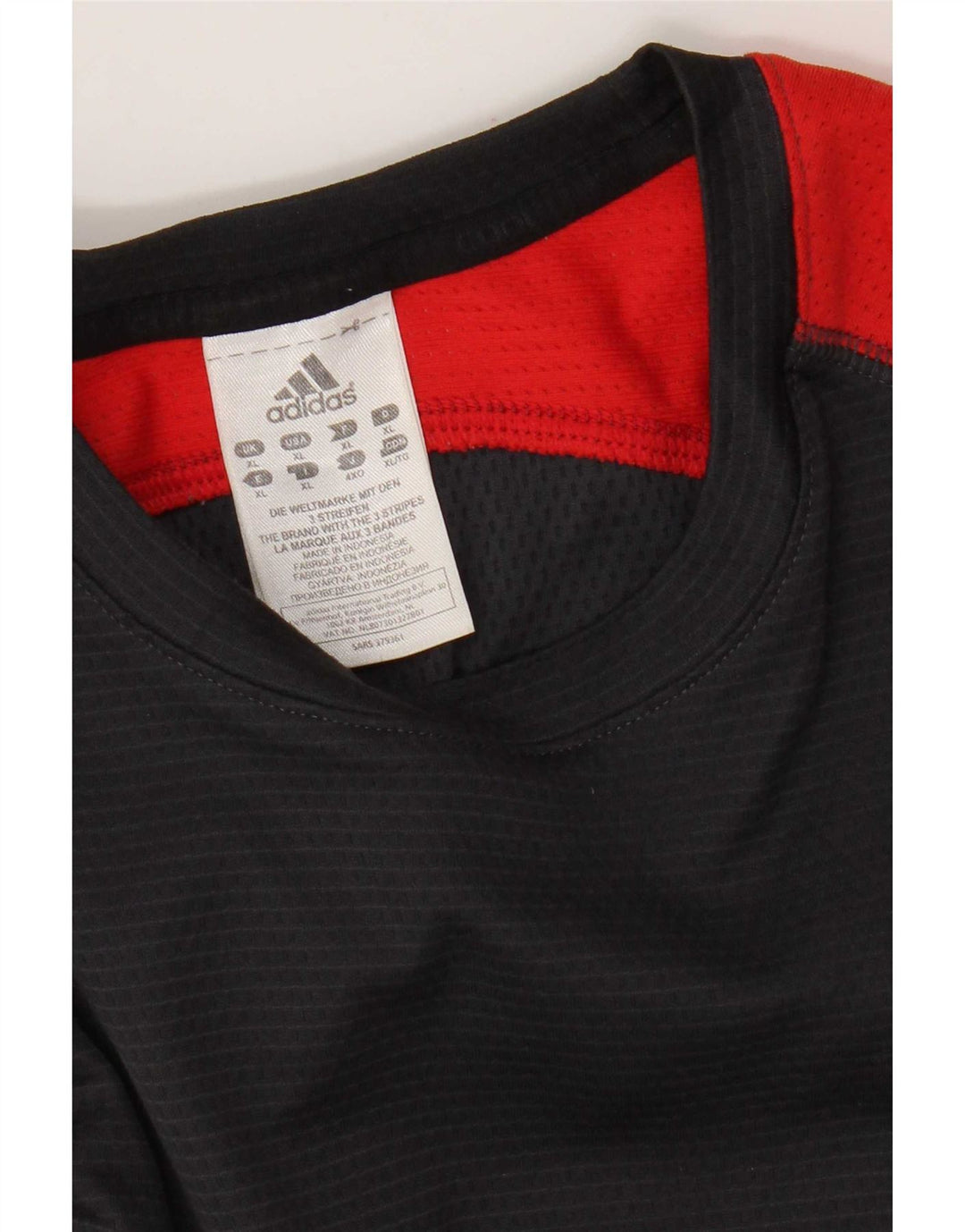 Adidas Herren Top Langarm XL Grau Colourblock Polyester