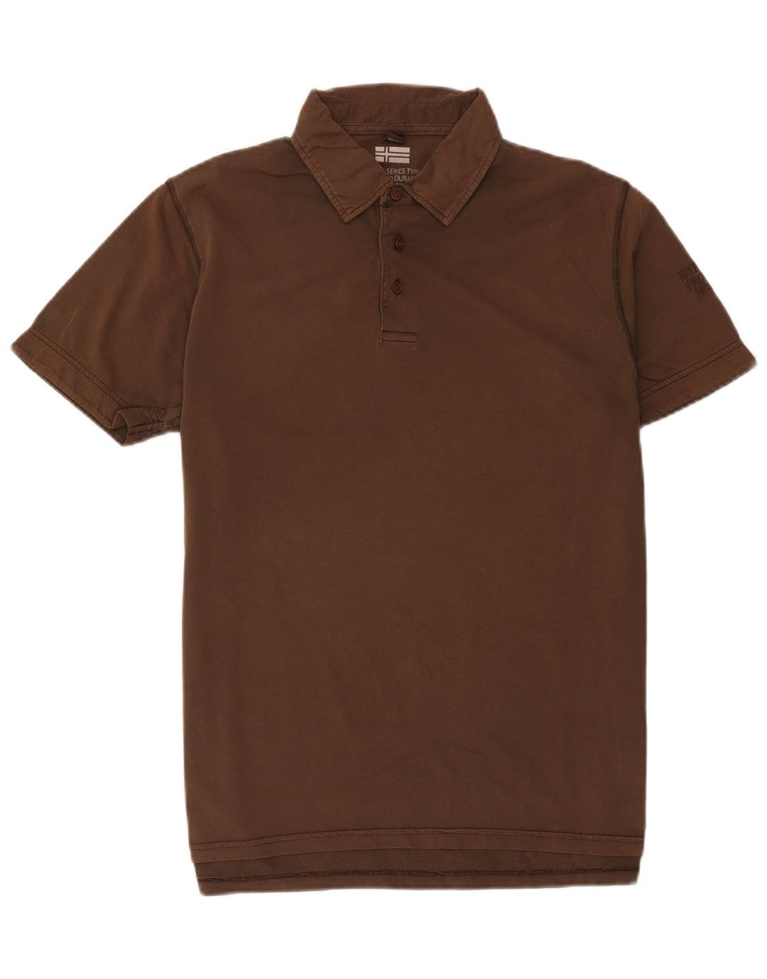 Napapijri Herren-Poloshirt, große braune Baumwolle