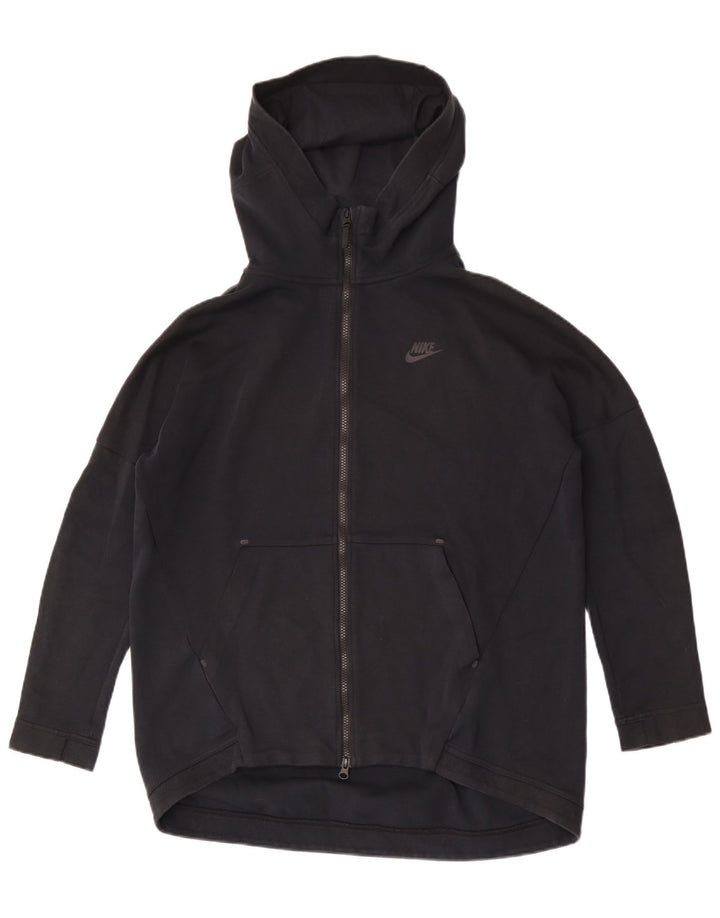Nike Herren-Kapuzenpullover mit Reißverschluss, mittelschwarz, Baumwolle