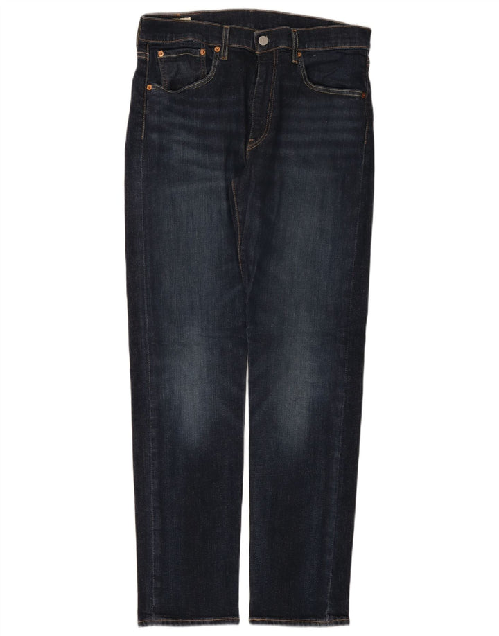Levi's Herren 502 Tapered Jeans W32 L32 Marineblau Baumwolle