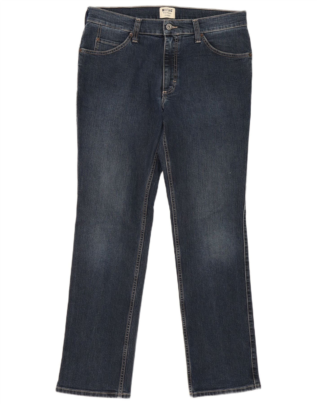 MUSTANG Herren Tramper Slim Jeans W36 L32 Marineblau Baumwolle
