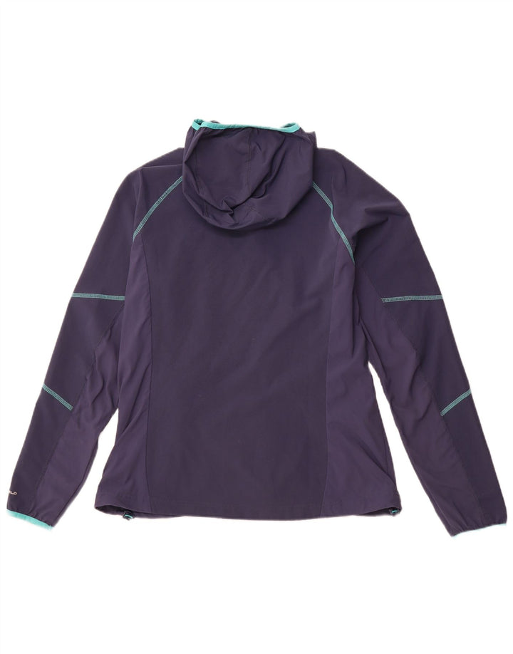 COLUMBIA Damen Omni-Shade Trainingsanzug-Oberjacke UK 16 Large Marineblau