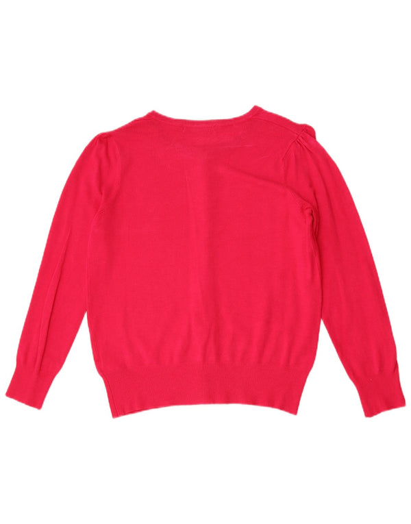 Marks & Spencer Damen-Cardigan-Pullover UK 10 Small Rosa Viskose