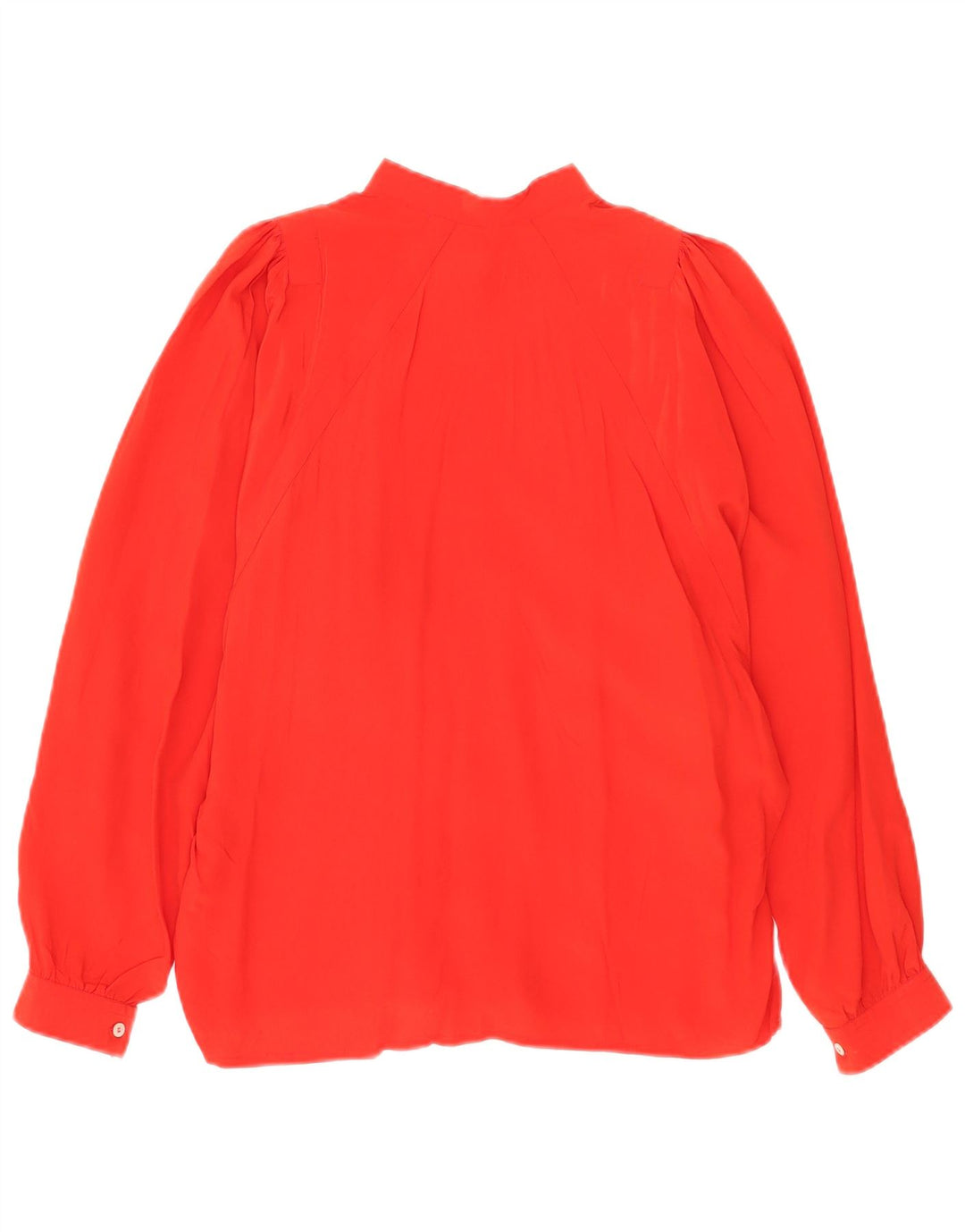 Vintage Damen Hemdbluse IT 44 Mittelrote Seide