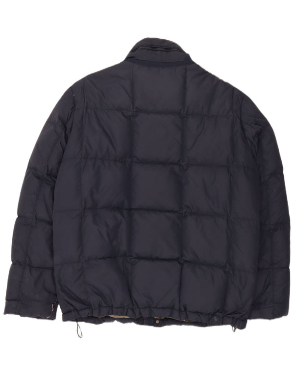 Geox wattierte Herrenjacke mit Kapuze, UK 48 4XL, Marineblau