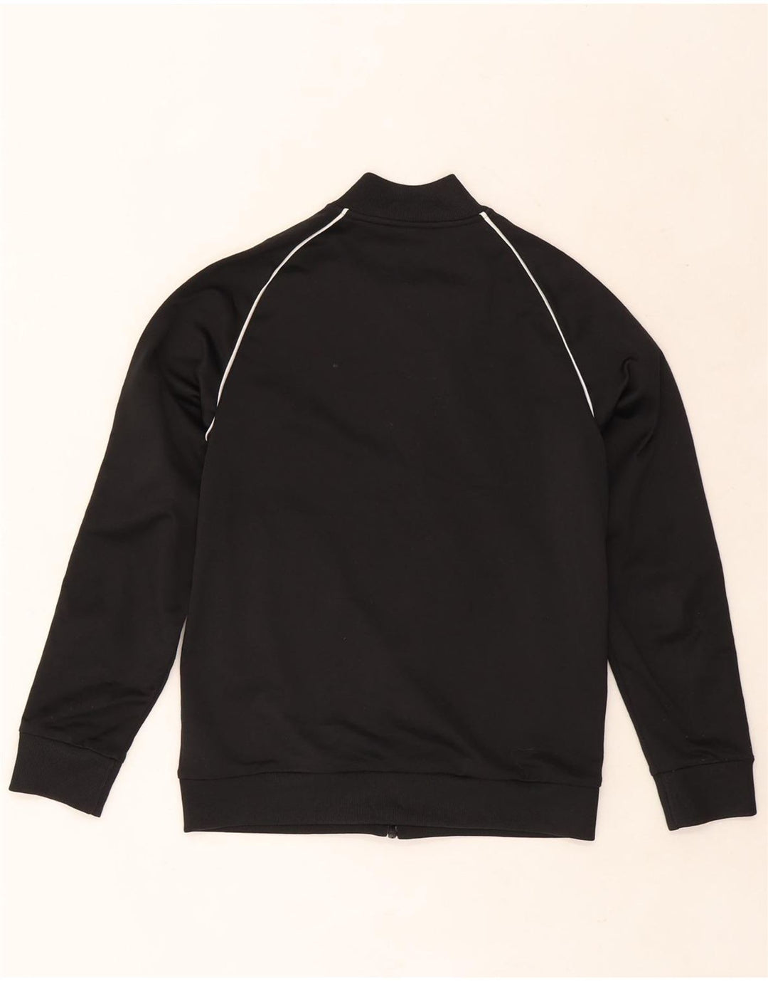 Adidas Jungen Trainingsanzug Top Jacke 11-12 Jahre Schwarzes Polyester