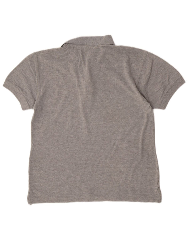 Reebok Herren-Poloshirt aus mittelgrauer Baumwolle