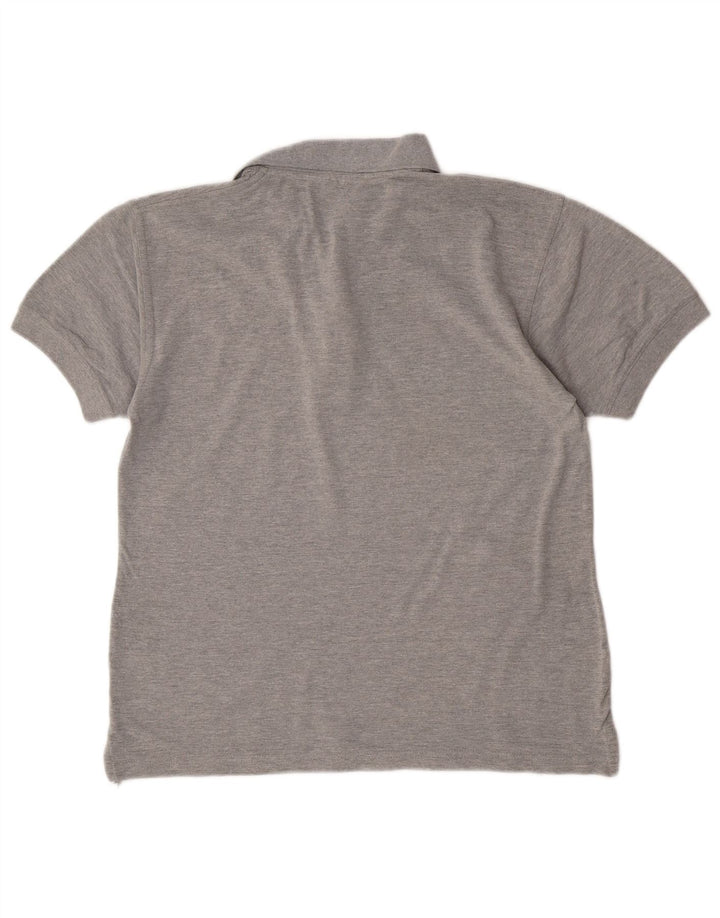 Reebok Herren-Poloshirt aus mittelgrauer Baumwolle