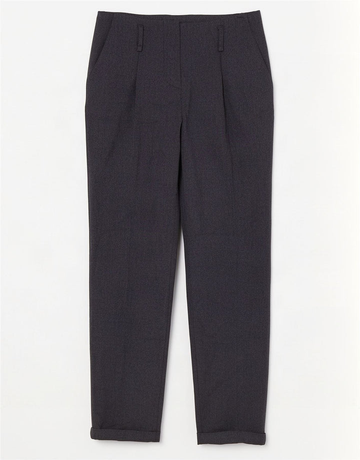 Gerade Chino-Hose für Damen von Zara, Größe S, W26, L28, Marineblau, Polyester