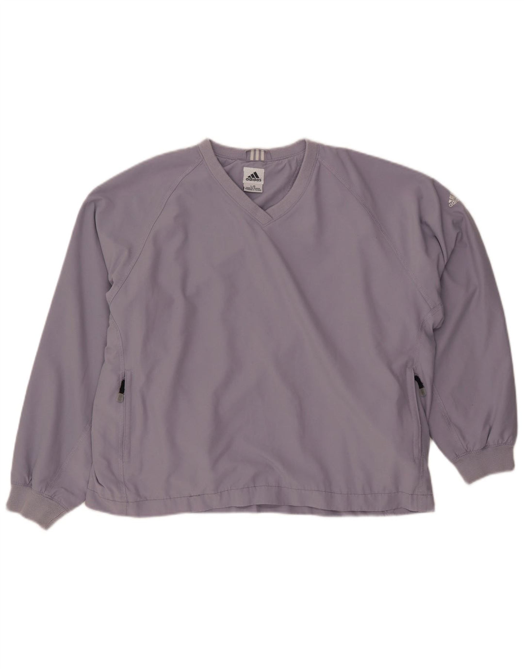 ADIDAS Damen Climashell Pullover Trainingsanzug Top UK 16 Large Lila