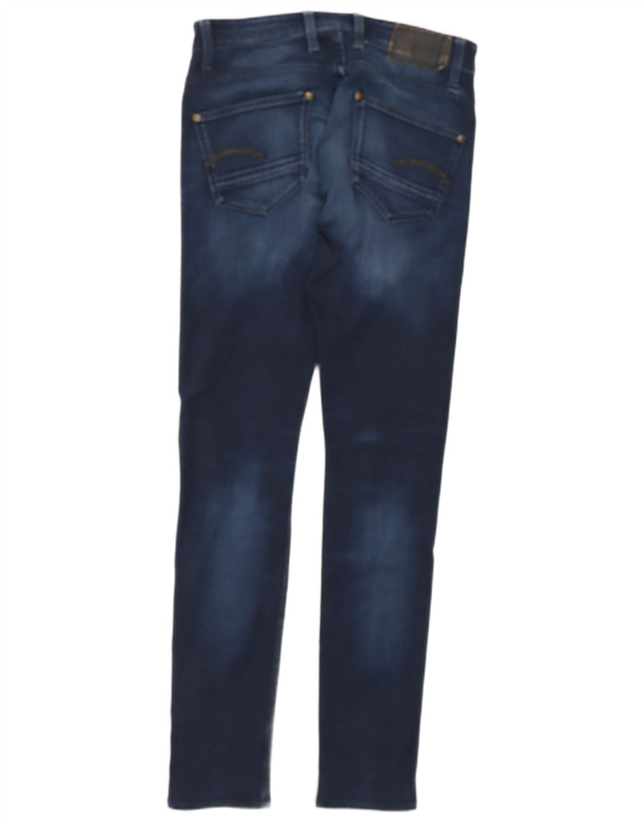 G-STAR Damen Revend Super Slim Jeans W31 L34 Marineblau Baumwolle