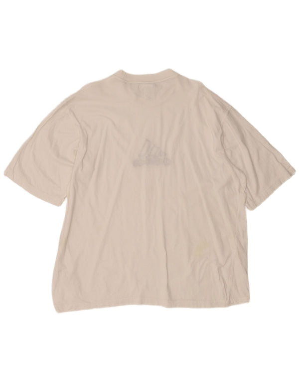 Adidas Herren Grafik T-Shirt Top UK 48/50 XL Weiße Baumwolle