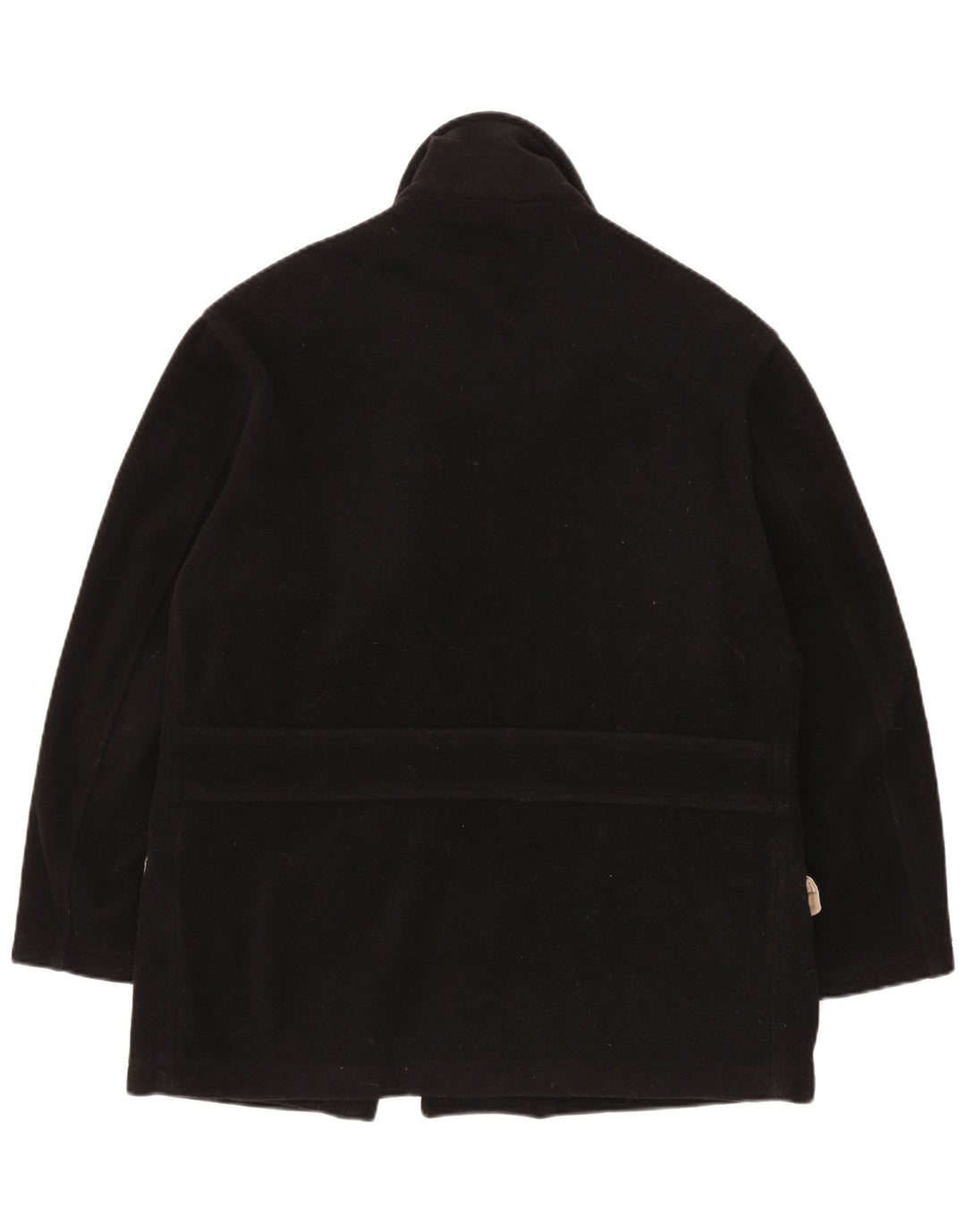 Murphy & Nye Damen Übergroßer Pea Coat UK 14 Mittelschwarze Wolle