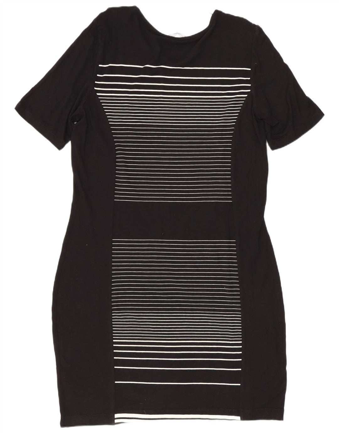 Marks & Spencer Damen Etuikleid UK 14 Medium Schwarz gestreift