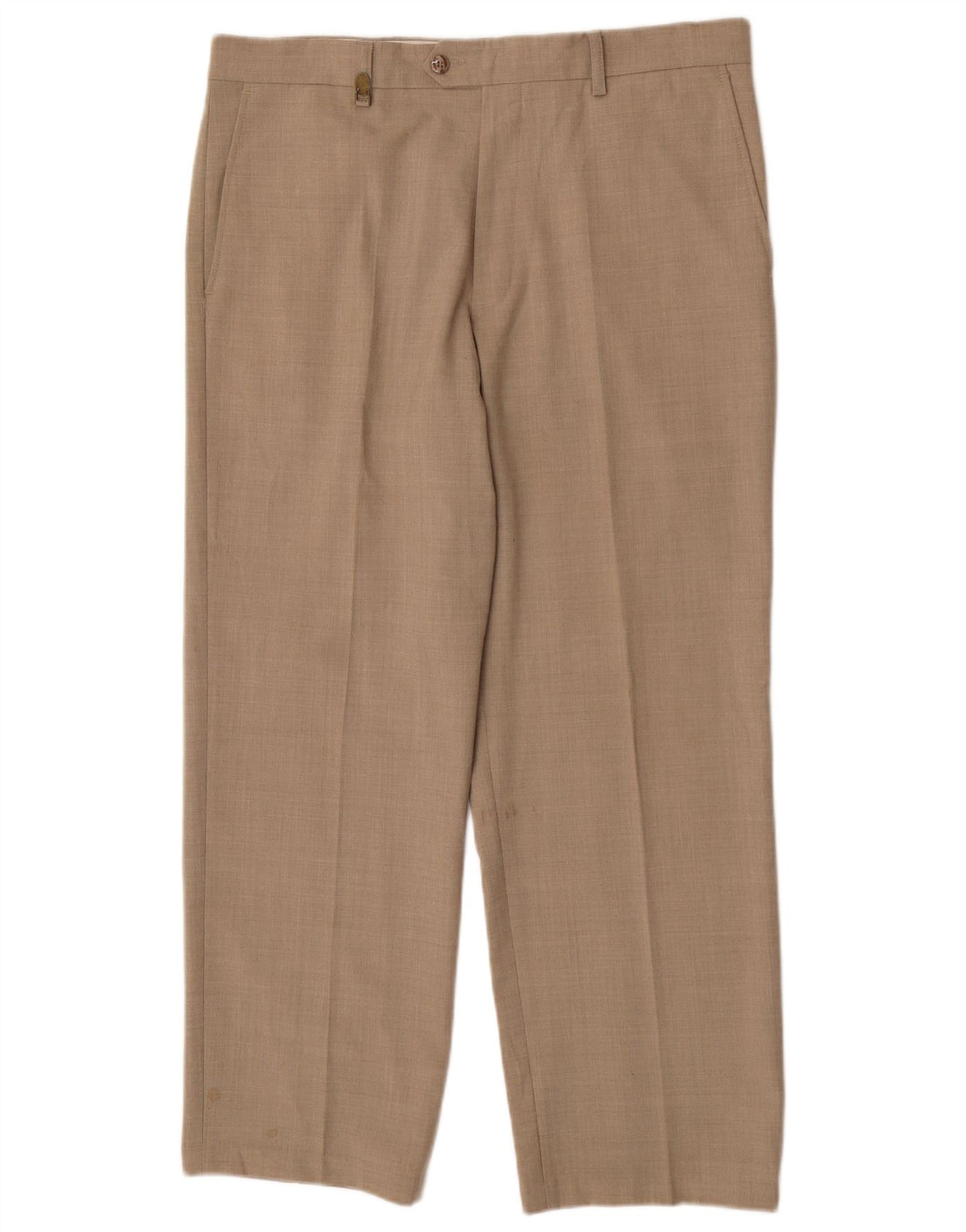 Farah Herren-Anzughose, gerade, W36, L29, Beige, Polyester