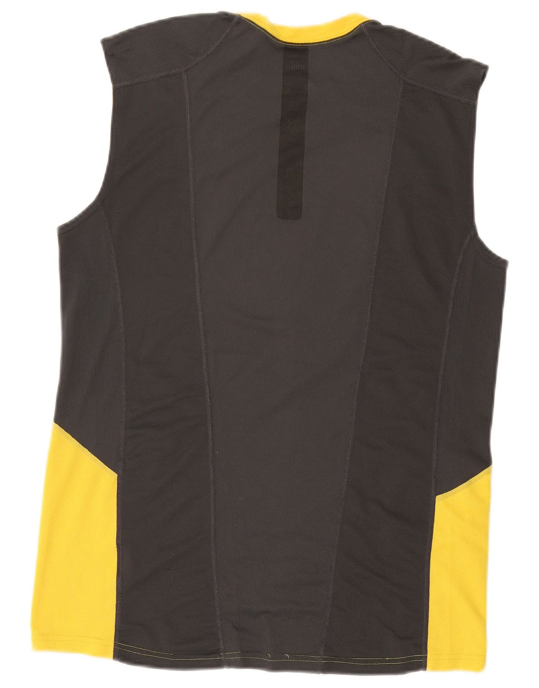 Nike Herren-Dri-Fit-Trägershirt, klein, gelbes Farbblock-Polyester