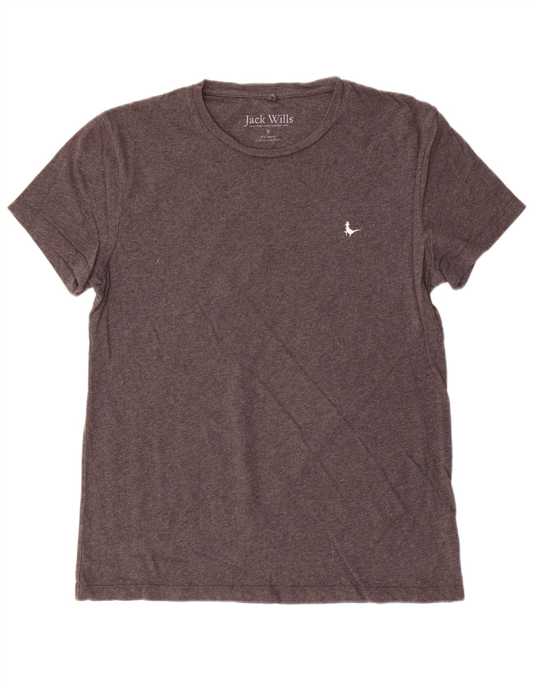 Jack Wills Herren-T-Shirt aus Baumwolle, Größe S, Grau