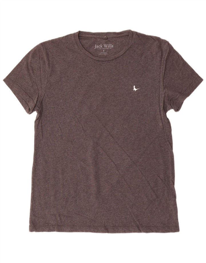 Jack Wills Herren-T-Shirt aus Baumwolle, Größe S, Grau