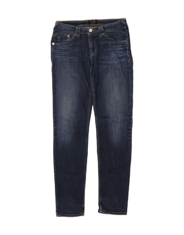ARMANI Womens Slim Jeans W27 L29 Blue Vintage Armani and Second-Hand Armani from Messina Hembry 