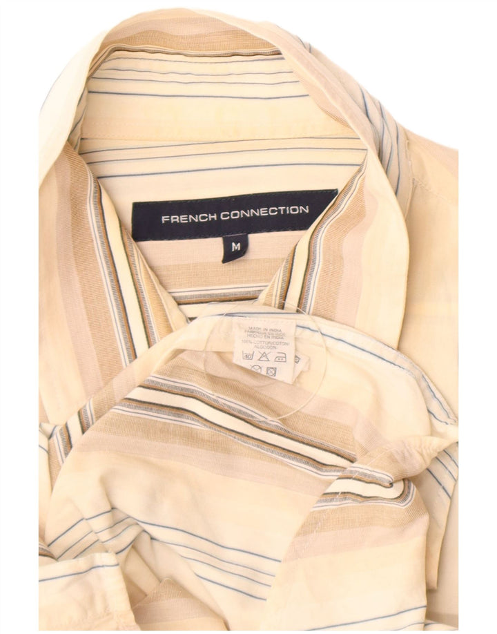 French Connection Herrenhemd aus Baumwolle in Mittelbeige mit Streifen