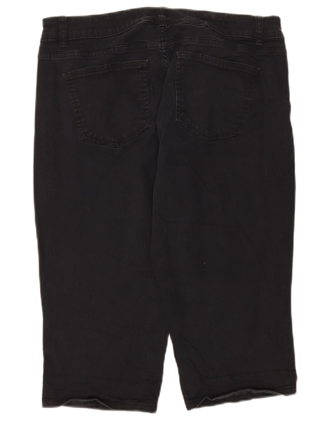 CHAPS Damen Bermudashorts US 12 Large W34 Schwarze Baumwolle