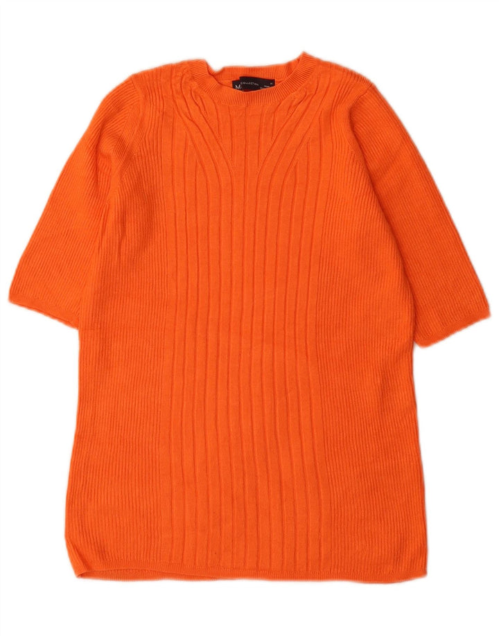 Marks & Spencer Damen-Pullover mit U-Boot-Ausschnitt, UK 12, Mittelorange