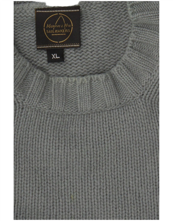 Murphy & Nye Herren-Pullover mit Rundhalsausschnitt, XL, Grau