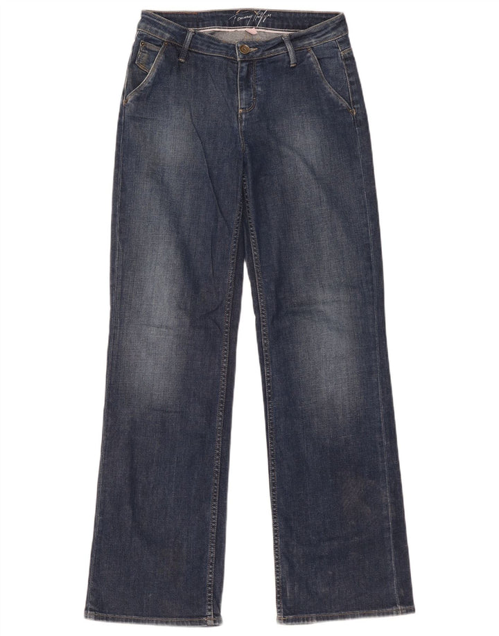 TOMMY HILFIGER Damen Bootcut Jeans W27 L32 Blaue Baumwolle