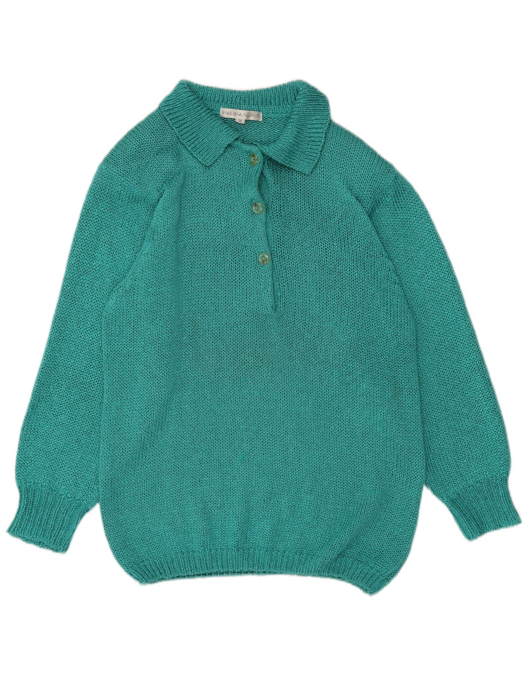 MALINA WONG Damen-Pullover mit Rollkragen, EU 38, mitteltürkisfarbene Viskose