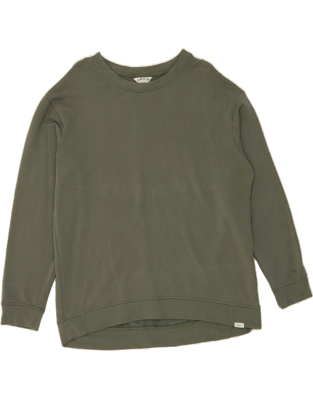 ORVIS Mens Sweatshirt Jumper Medium Green Polyester Vintage Orvis and Second-Hand Orvis from Messina Hembry 