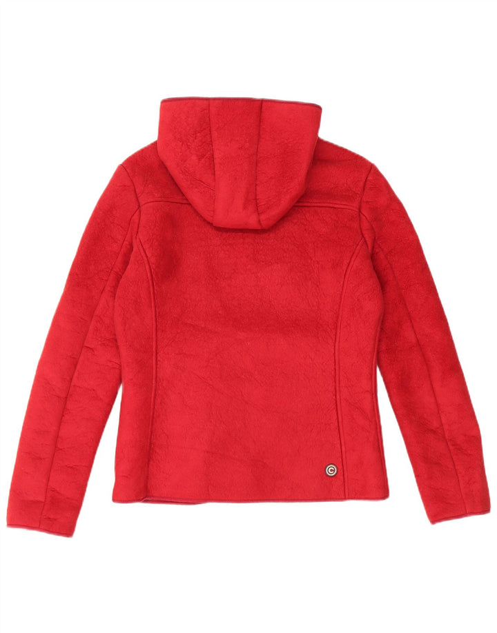 Colmar Damen-Fleecejacke mit Kapuze, übergroß, IT 42, klein, rot, Polyester