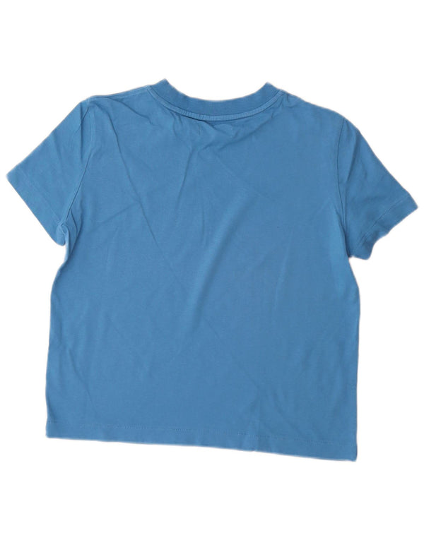 Calvin Klein Damen T-Shirt Top UK 10 Small Blau Baumwolle