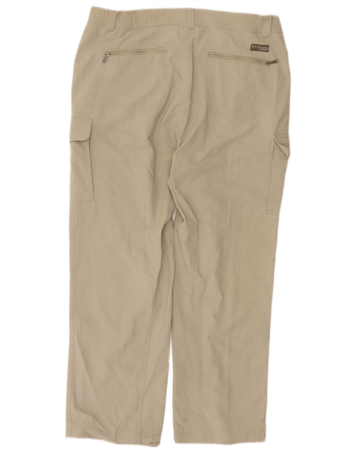 Columbia Herren gerade Cargohose Medium W30 L28 Beige Nylon
