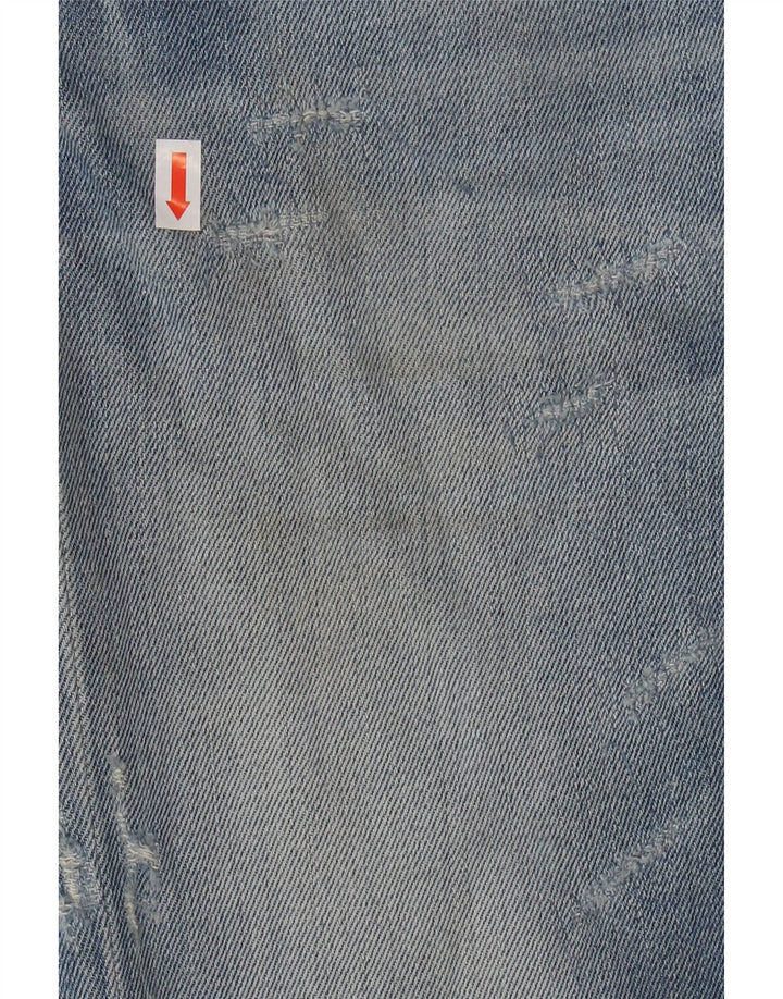 DOLCE & GABBANA Damen Distressed Slim Jeans IT 44 Mittel W30 L32 Blau