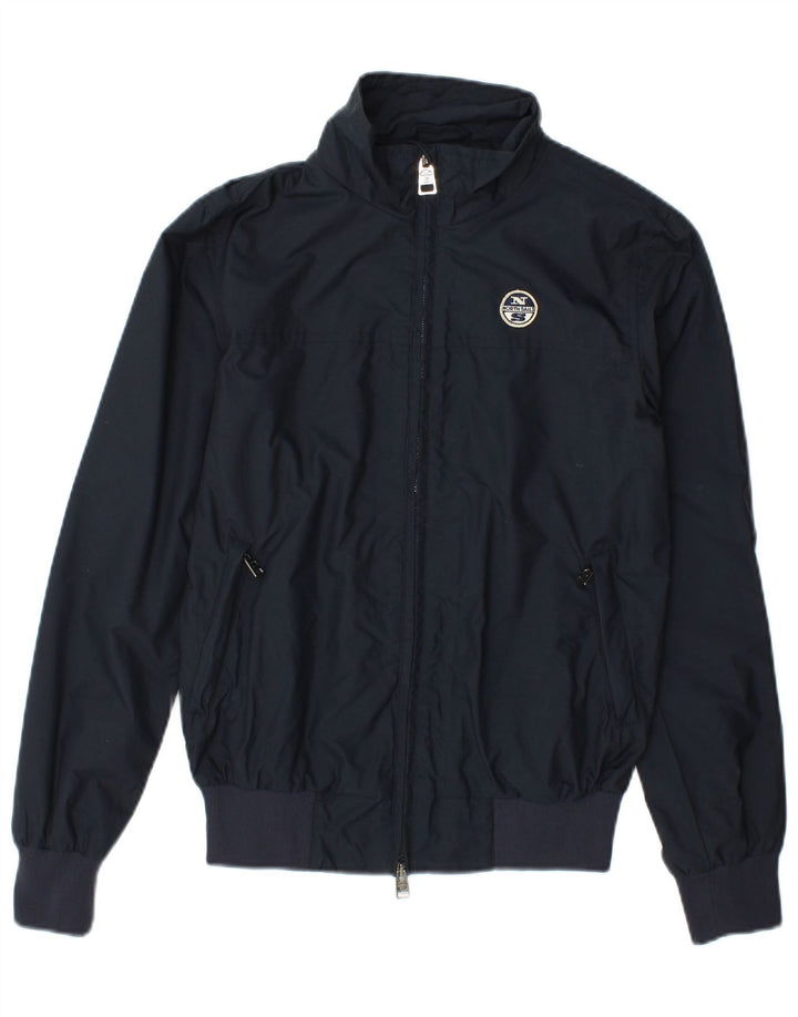 North Sails Herren Regenjacke UK 36 Small Marineblau Polyamid