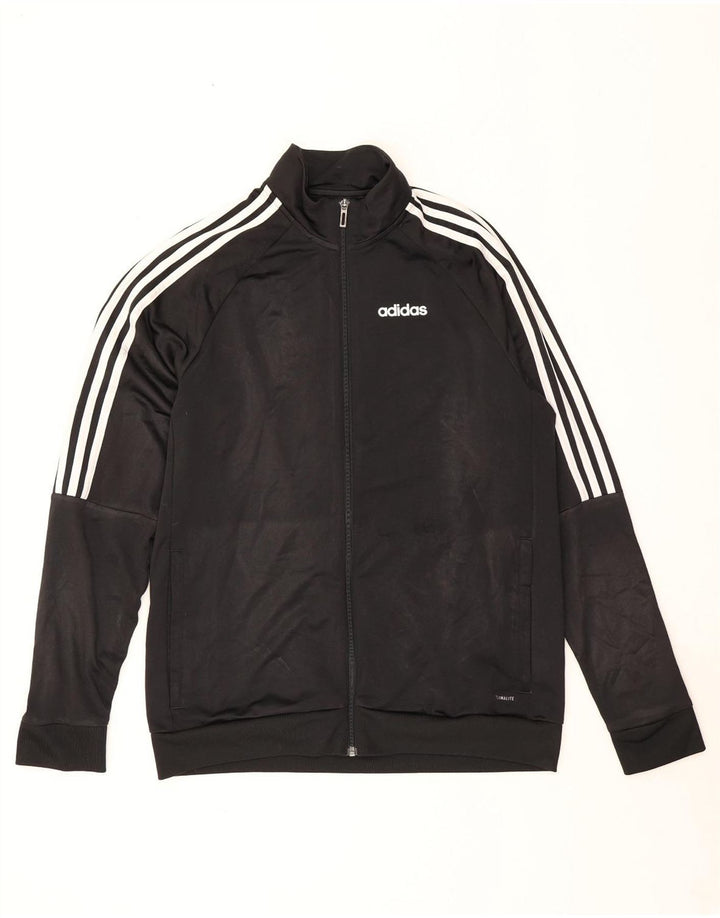 Adidas Herren Climalite Trainingsanzug Top Jacke Medium Schwarz Polyester