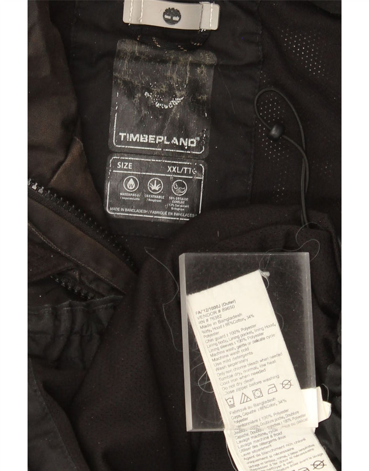 Timberland Herren Windjacke UK 44 2XL Schwarz Baumwolle