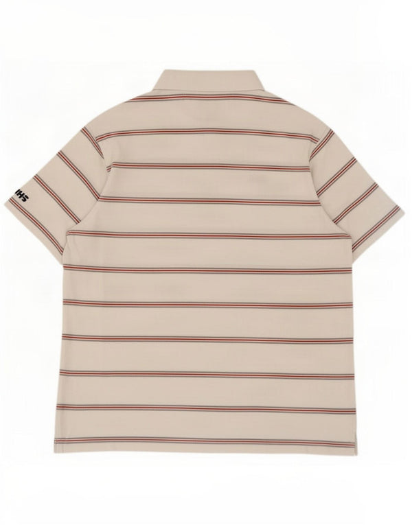 Fila Herren Poloshirt 2XL weiß gestreift aus Baumwolle