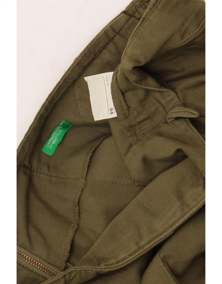 Benetton Damen A-Linienrock IT 44 Medium W32 Khaki