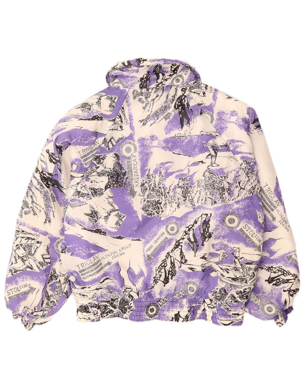 YASSA Womens Graphic Skijacke UK 18 XL Lila Farbblock