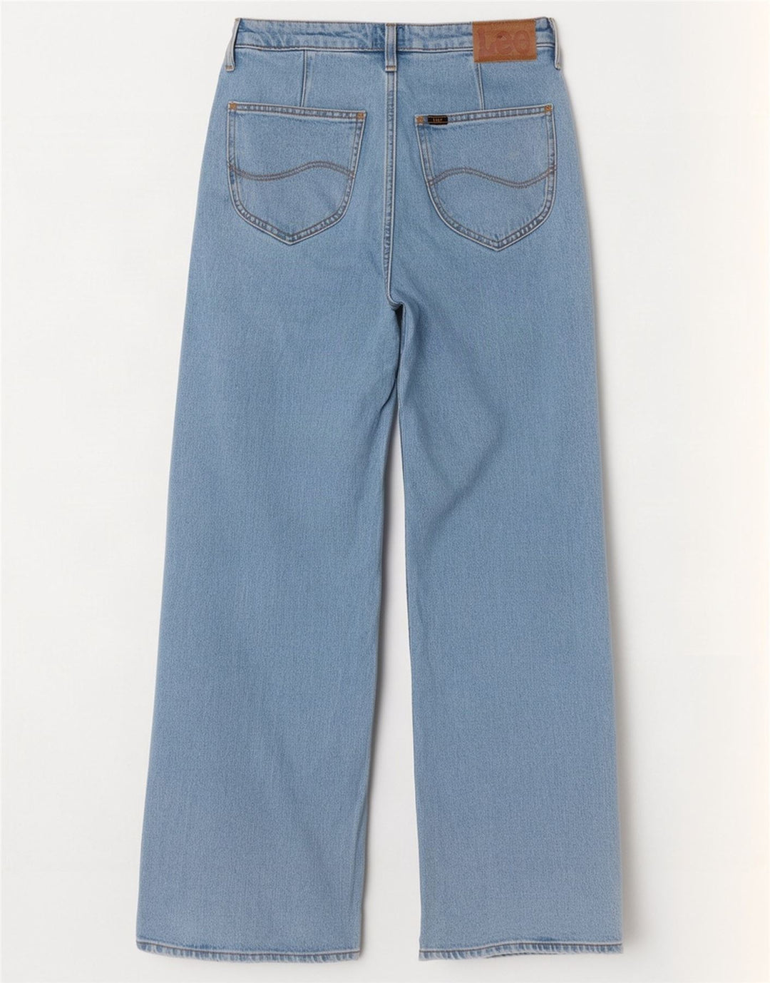 Lee Damen Stella Wide Leg Jeans W29 L31 Blaue Baumwolle