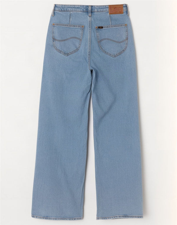 Lee Damen Stella Wide Leg Jeans W29 L31 Blaue Baumwolle