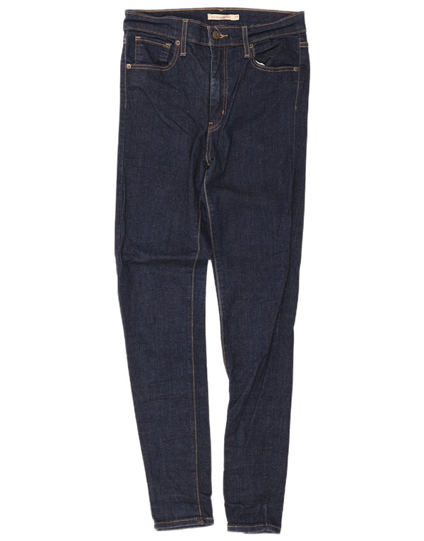 Levi's Damen Mile High Super Skinny Jeans W29 L30 Marineblaue Baumwolle