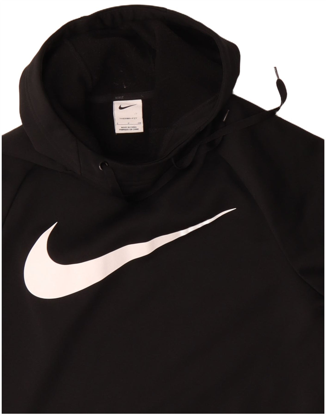 Nike Herren Therma-Fit Graphic Hoodie Pullover Small Schwarz Polyester