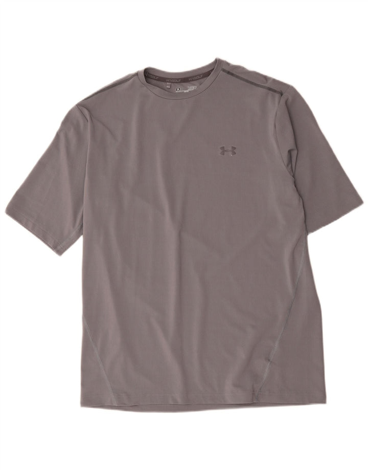 Under Armour Herren Heat Gear T-Shirt Top XL Grau Polyester
