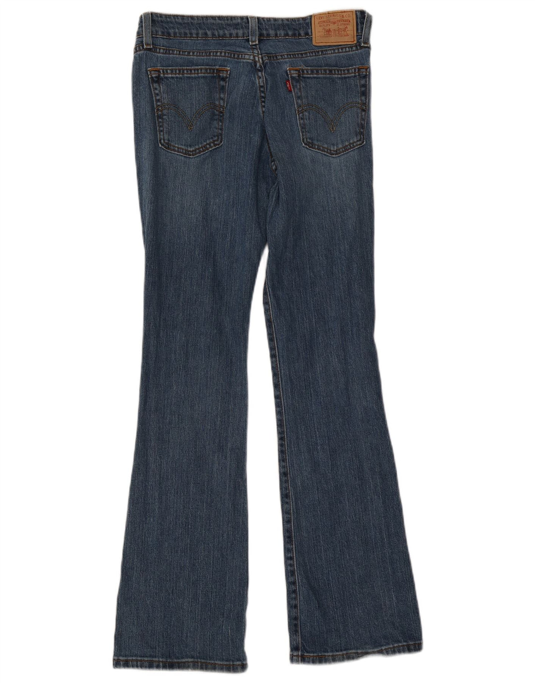 Levi's Damen 518 Super Low Bootcut Jeans US 7 Medium W28 L31 Blaue Baumwolle