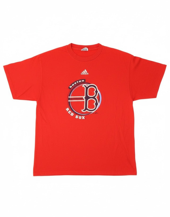 Adidas Herren Boston Red Sox Graphic T-Shirt Top Large Rot